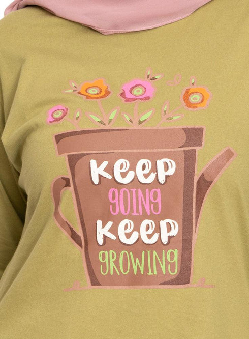 Fern Printed Long - Sleeve Design 46 - Khotwh